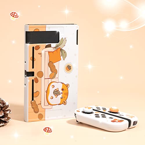 עיצוב צ ' יפמאנק מתג צרור / אגוזי ספה בוטנים יפני חמוד קוואי פסטל מקרה | כיסוי מעטפת עם אגודל אוחז תואם
